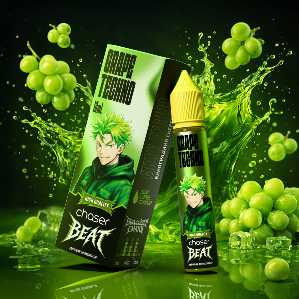 CHASER BEAT 30 МЛ ВИНОГРАДНИЙ ЕНЕРГЕТИК (GRAPE TECHNO)
